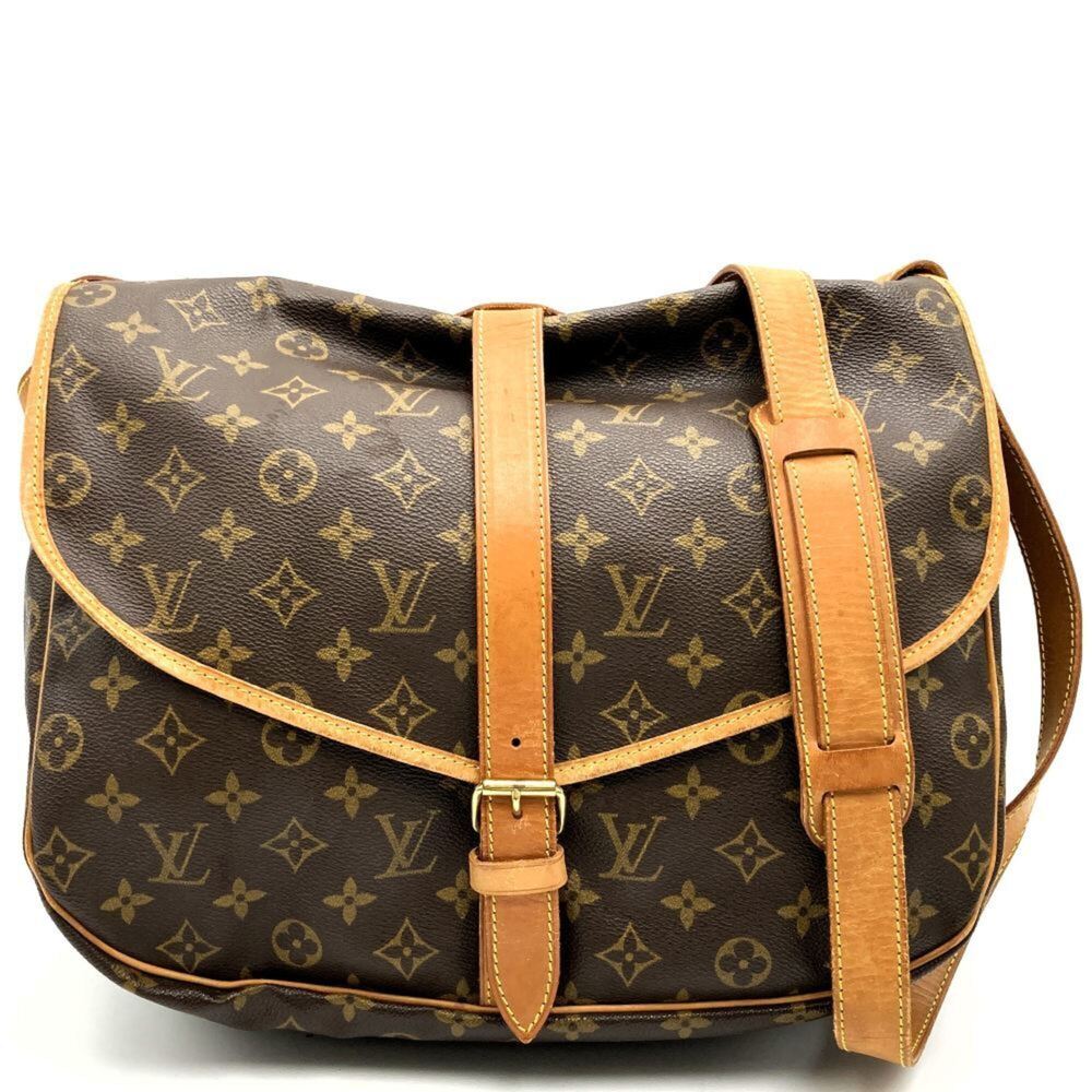 LOUIS VUITTON Authentic Brown Monogram Leather Shoulder Bag - Picture 2 of 10